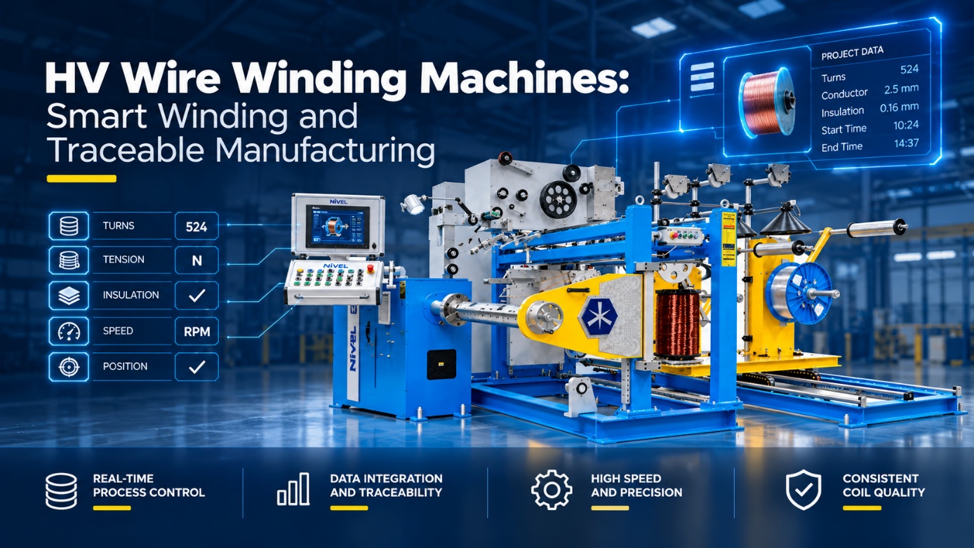 Nivel HV wire winding machines – smart winding and traceable manufacturing