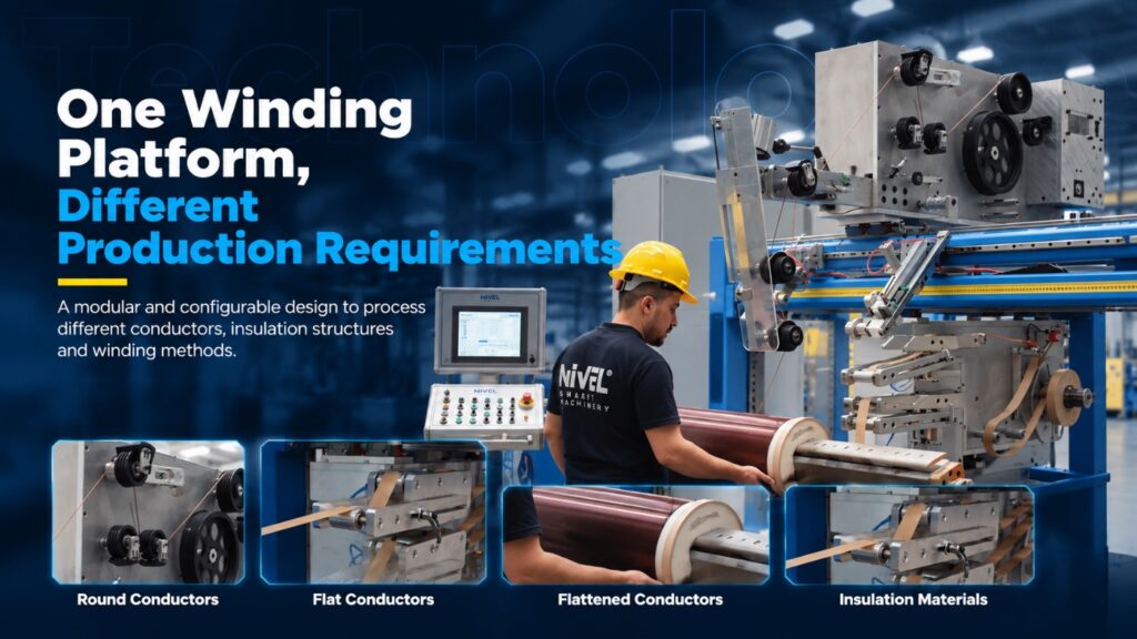 Configurable HV wire winding platform